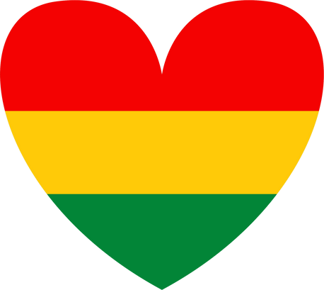 heart Black History flag symbol