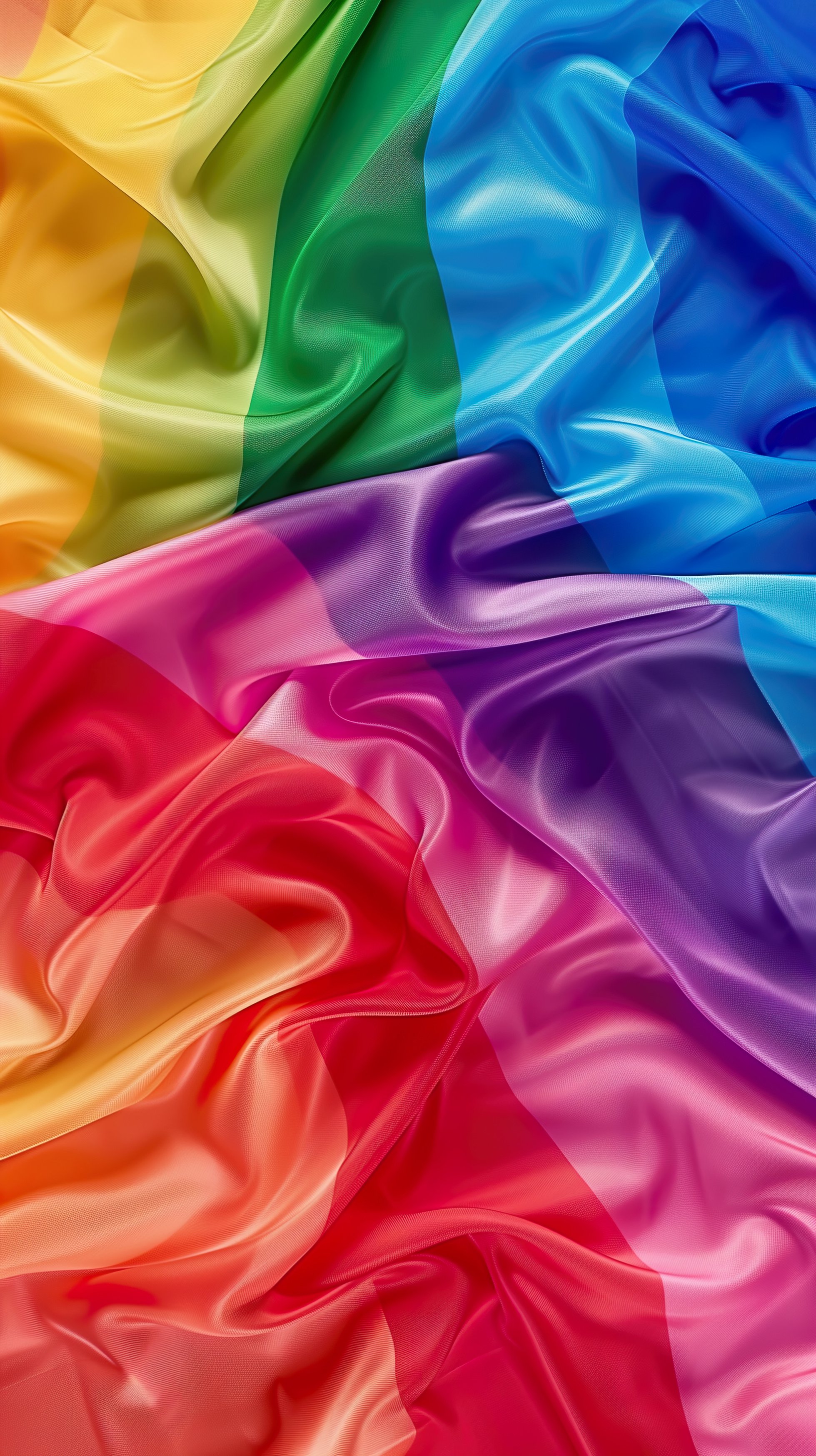 Wavy Textile Flad in Lgbtq Colors